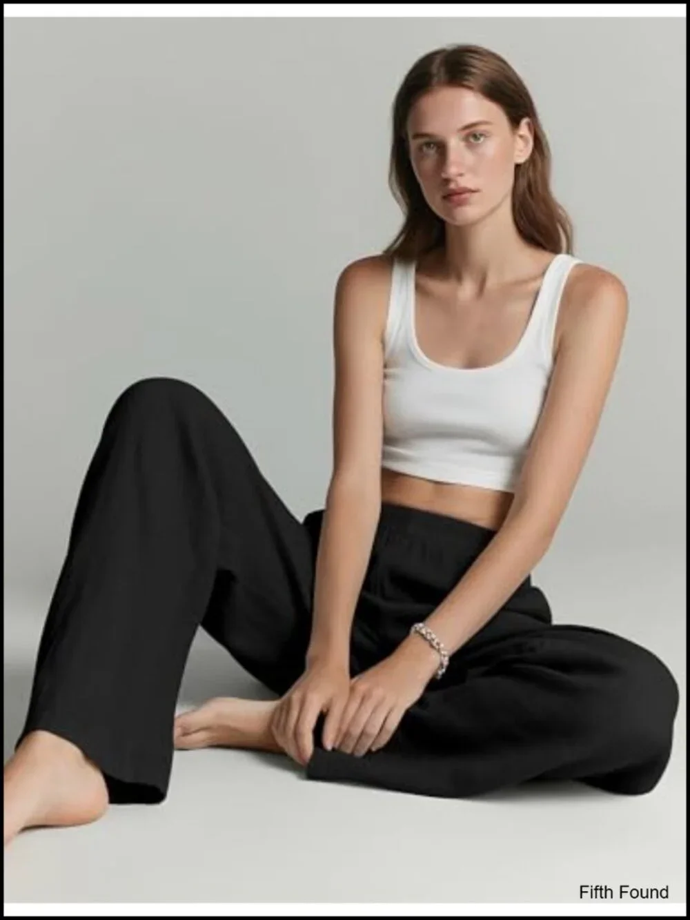 Linen Blend Wide Leg Palazzo Pants Elastic Waist Summer Travel